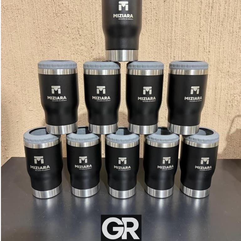 kit 40 copos long neck abridor 420mL térmico personalizado com sua logo ou nome