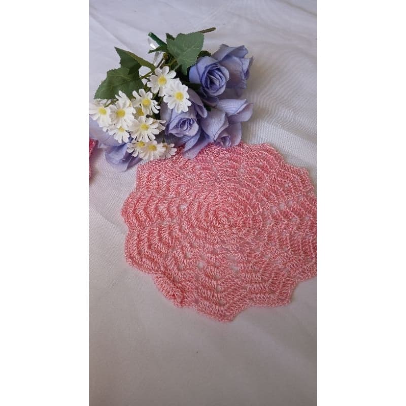 Kit com 5 toalhinhas de crochê / toalhinhas decorativas kit / toalhinhas pequenas de crochê