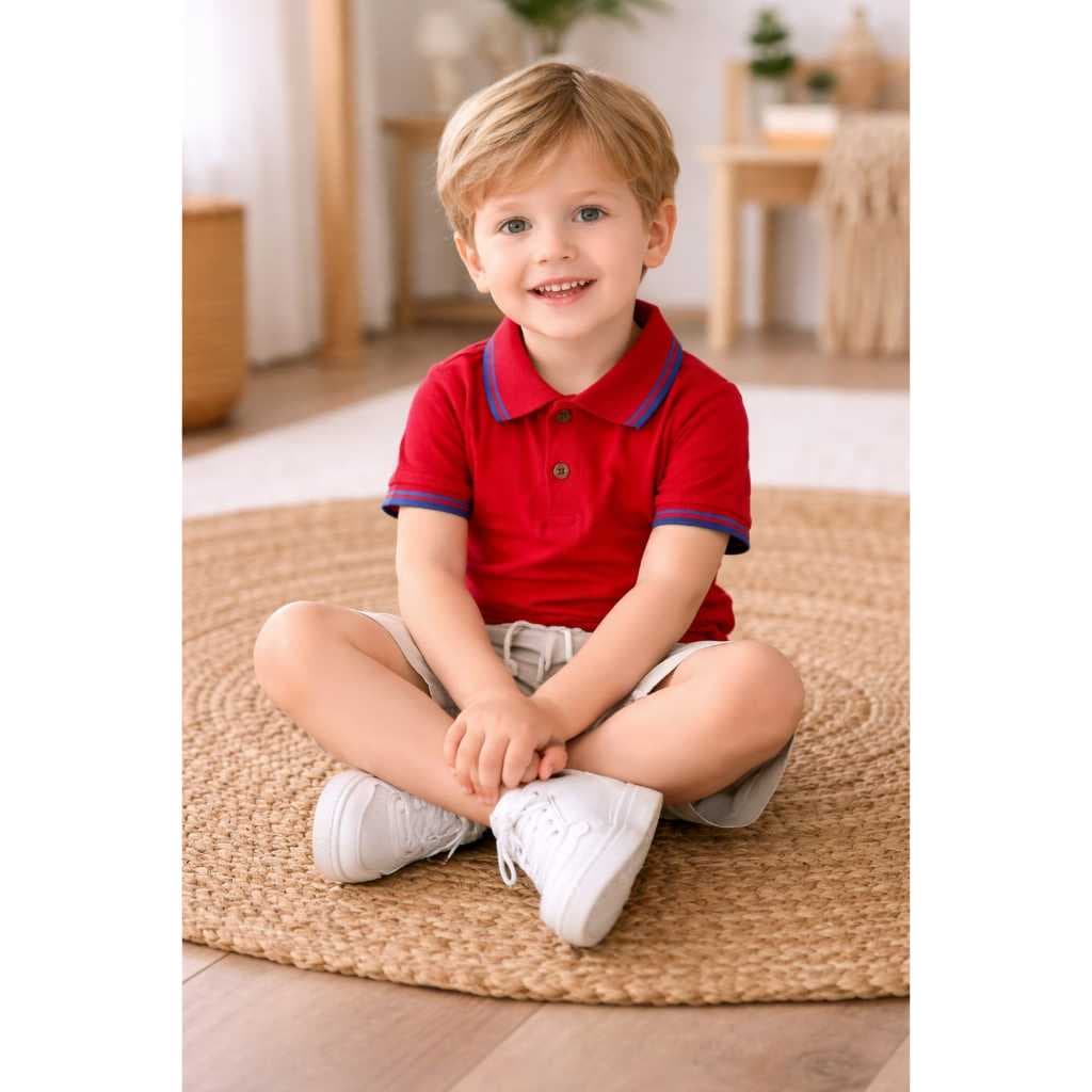 Polo Kids Premium Infantil - Conforto e Estilo para Pequenos Cavalheiros