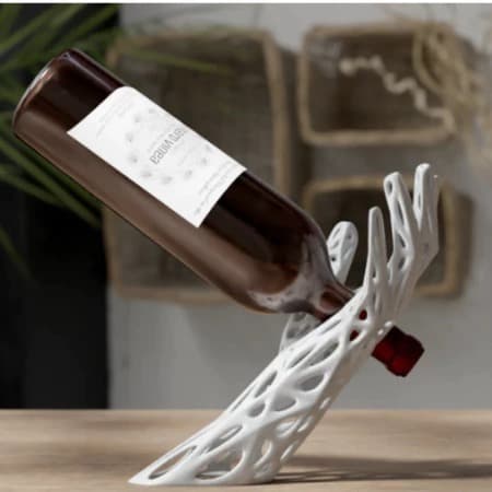 Suporte Decorativo Para Garrafa De Vinho Estilo Moderno