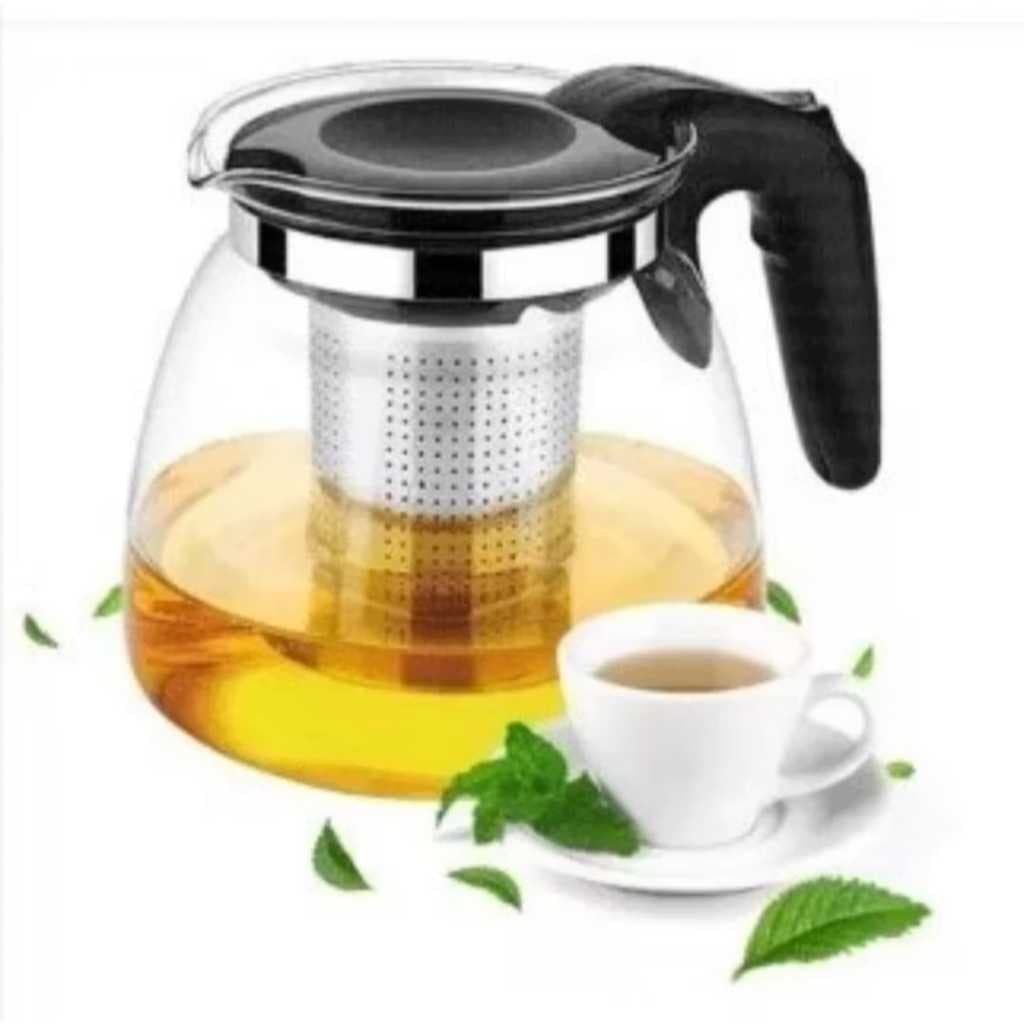 Chaleira De Vidro 950ml Para Chá Bule
