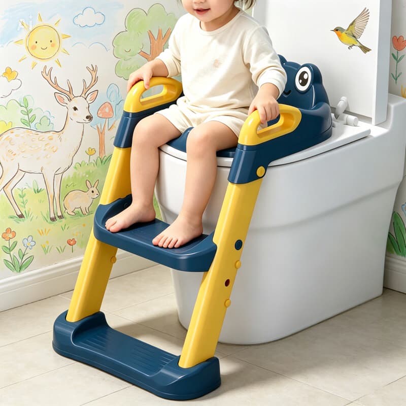 Assento Sanitário Infantil Redutor, Conforto, Segurança e Antiderrapante Azul