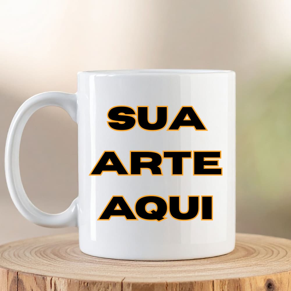 Caneca Xícara Personalizada com sua Foto Logo Texto