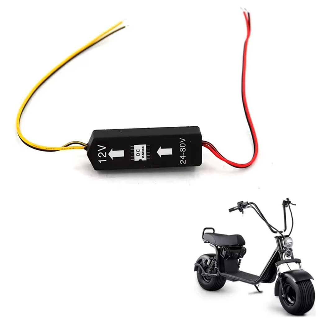 Conversor  DC 72V 60V 48V para 12V Transformador Scooter Bicicleta Elétrica Modificação