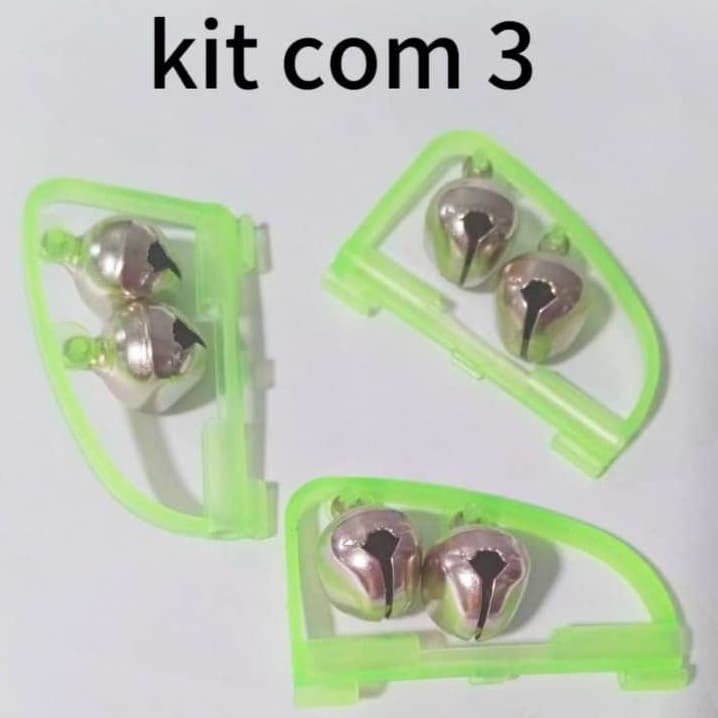 Sininho de Pesca duplo porta luminoso 3 unidades