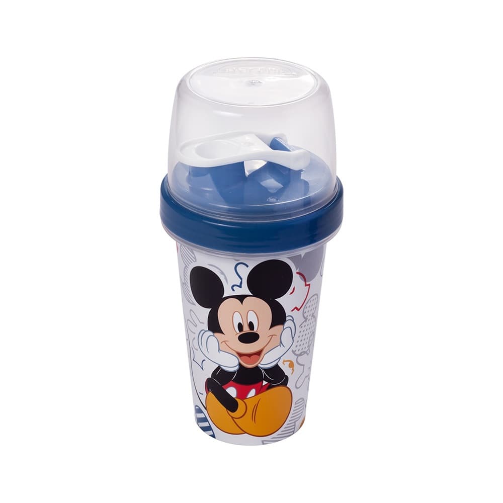Copo Mini Shakeira Infantil Mickey 320ml Lancheira Escolar Passeio - Plasútil