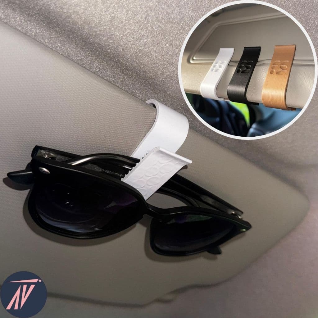 Suporte Óculos Carro Para Clip Viseira Organizador Veicular Multifuncional
