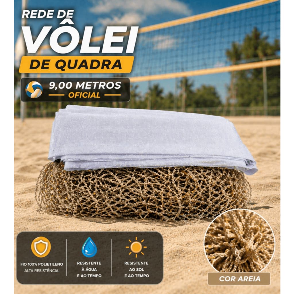 Rede de Volei 1 Faixa Oficial