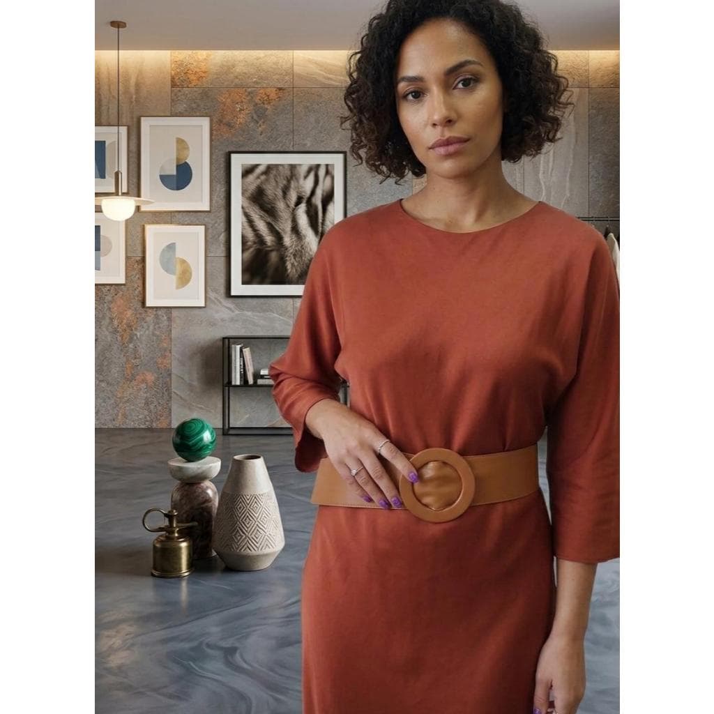Faixa Larga Feminina 7cm Ajustável Para Blazer E Vestido
