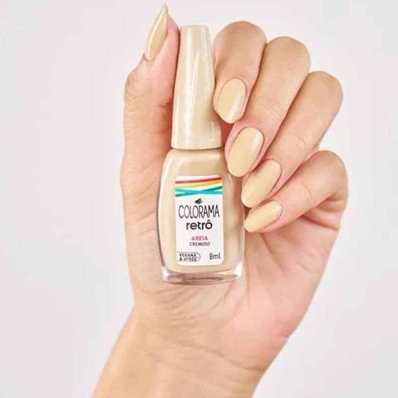 Esmalte Colorama Retrô Areia Vegano 6FREE Cremoso Secagem Rápida Alta Cobertura Original