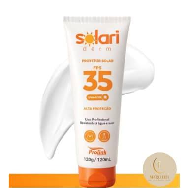 Protetor Solar Solari DermaChem FPS 35 (120g) - proteção UVA/UVB