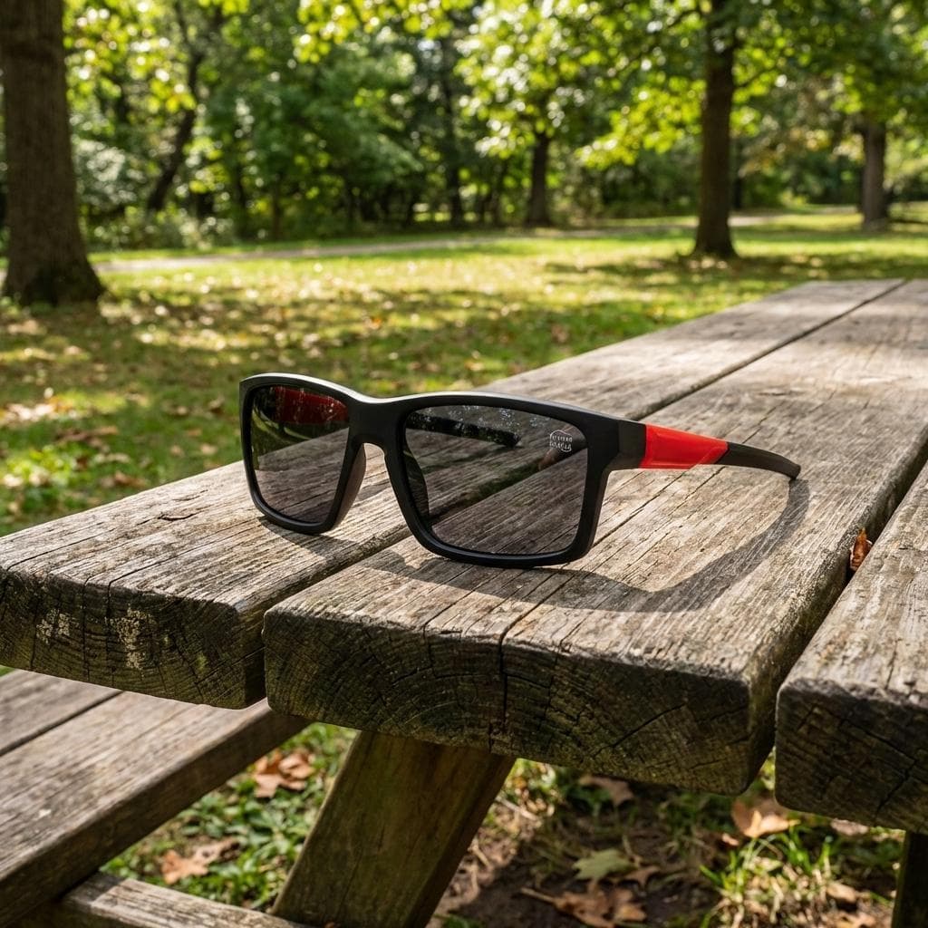 Óculos de Sol Preto Masculino Quadrado Lançamento Polarizado UV400 C2