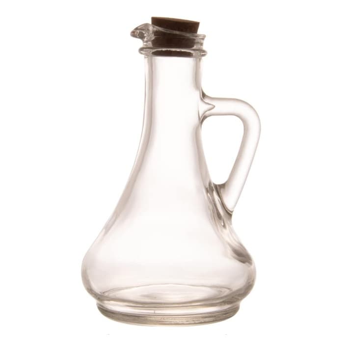 GALHETEIRO DE VIDRO COM TAMPA DE CORTIÇA - 280 ML