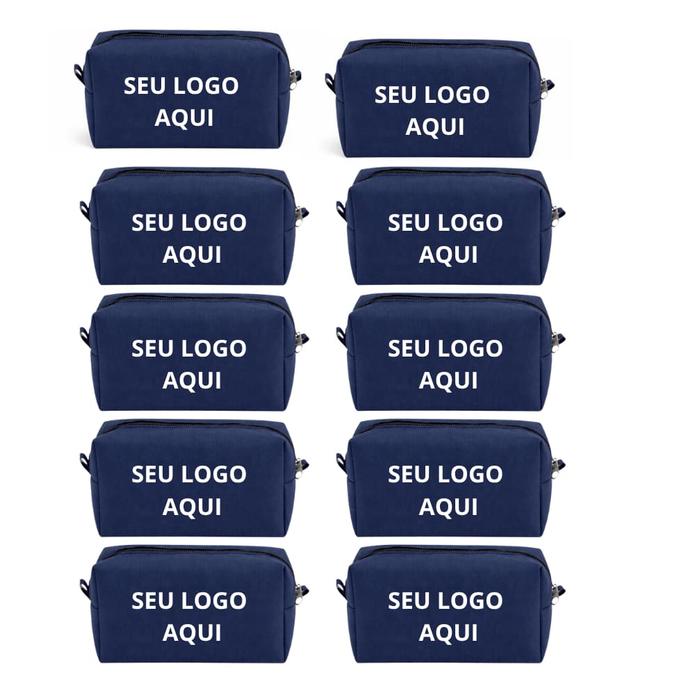 Kit Com 10 Necessaire Pequena Personalizada Com Sua Logo Arte Ideal Para Brindes Empresa Casamento Aniversarios