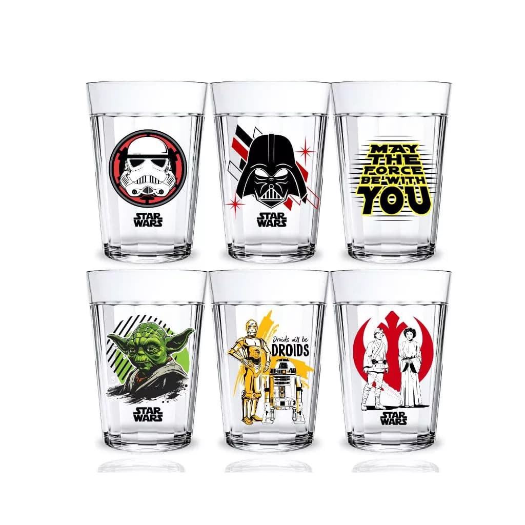 Kit 6 Copos Americanos Star Wars 190ml
