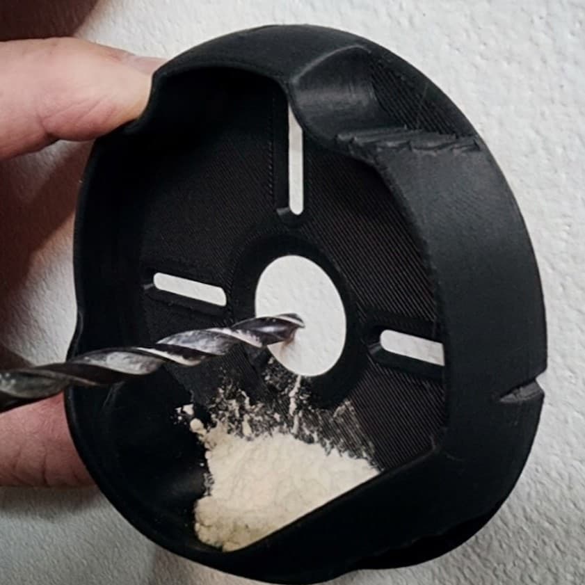 Coletor de Poeira para Furadeira Parafusadeira Suporte Anti Poeira para Furar Parede