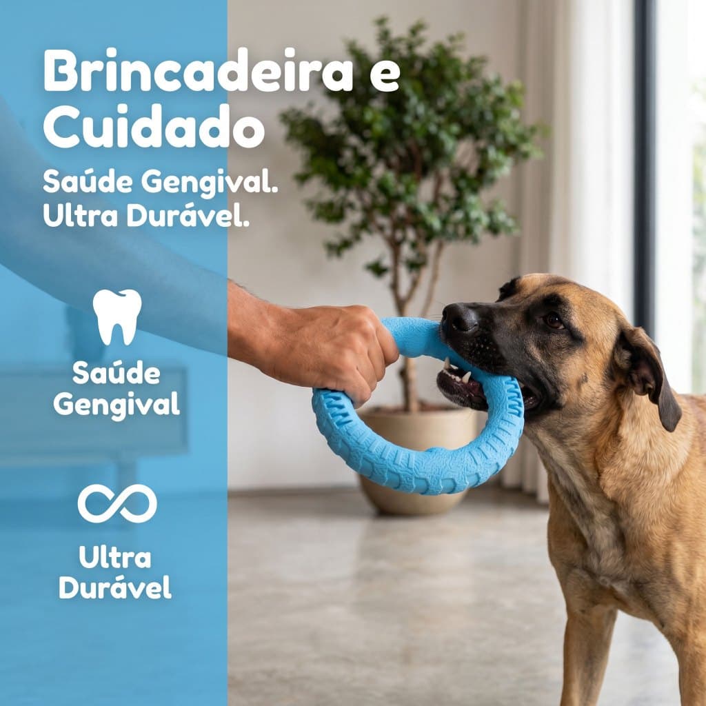 Brinquedo de Rosca para Cães de Médio e Grande Porte – Resistente para Roer e Treinar