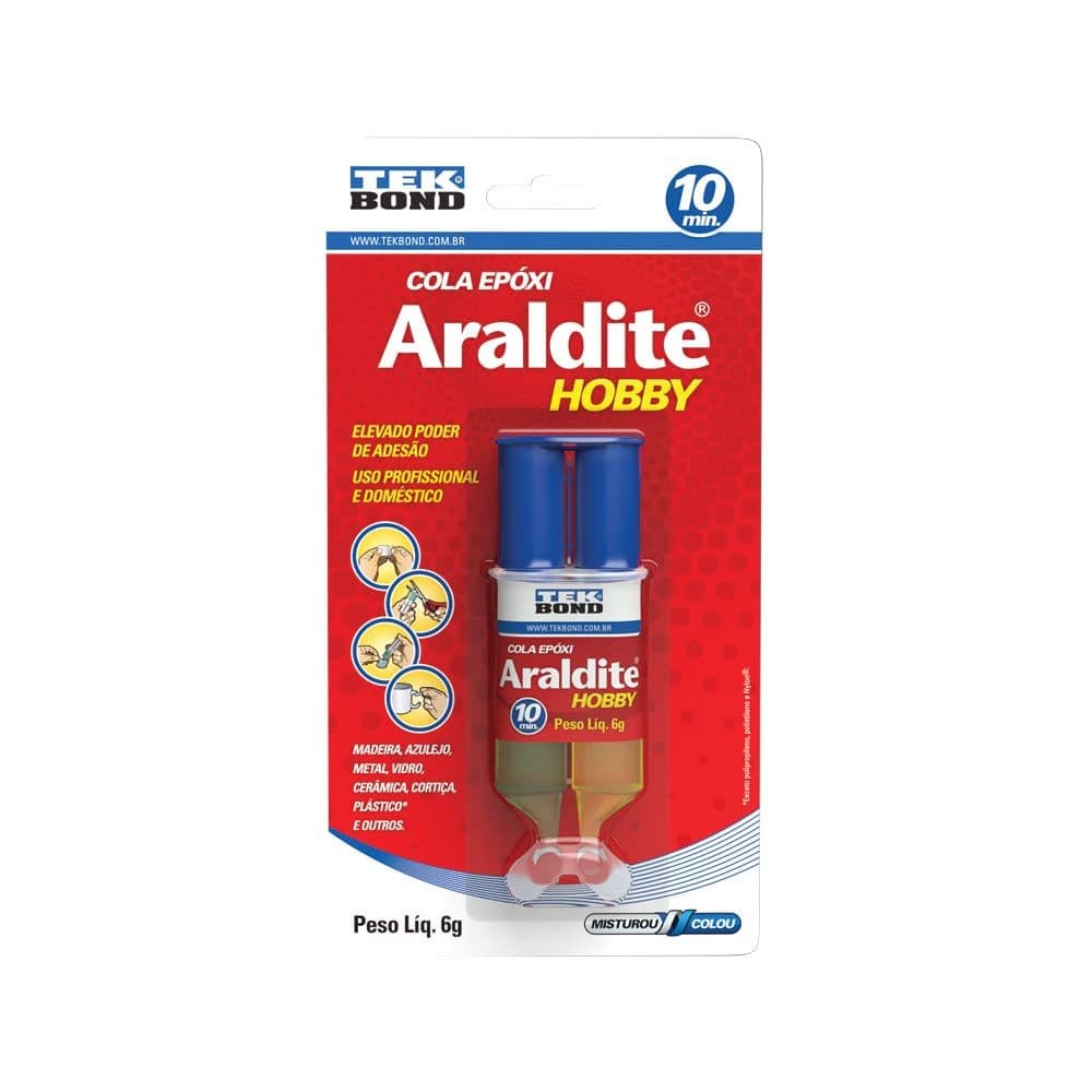Adesivo Araldite Hobby 6G Seringa Blister