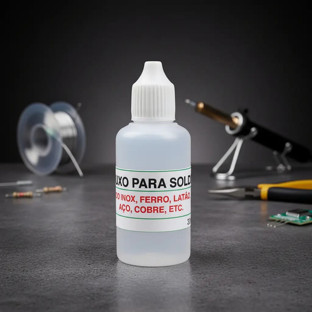 Fluxo De Solda 30ML Aço Inox Ferro Latão Aço Cobre Etc