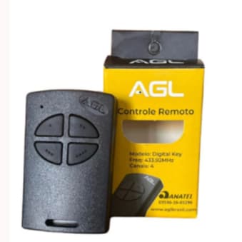 Controle Portão Digital Key  Agl Preto
