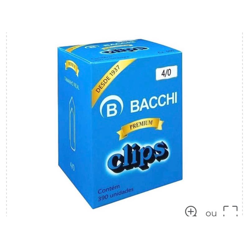 Clips Bacchi 4/0 - 390 unidades