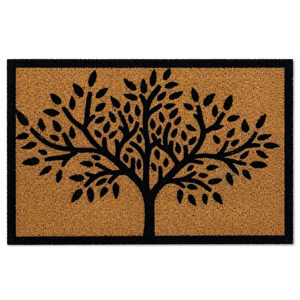 Tapete Capacho porta de entrada Antiderrapante Casa Escritório 60x30 Linha Premium fibra de coco