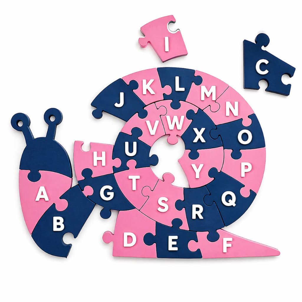Quebra Cabeça Infantil Letras ABC Alfabeto Educativo Brinquedo Pedagógico A-Z pedagogico