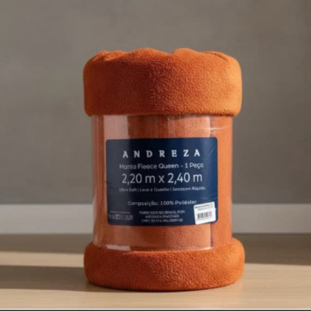 Cobertor Manta Casal Queen Solteiro  Fleece Soft Andreza Enxovais Antialérgico mantinha felpuda para o frio e inverno