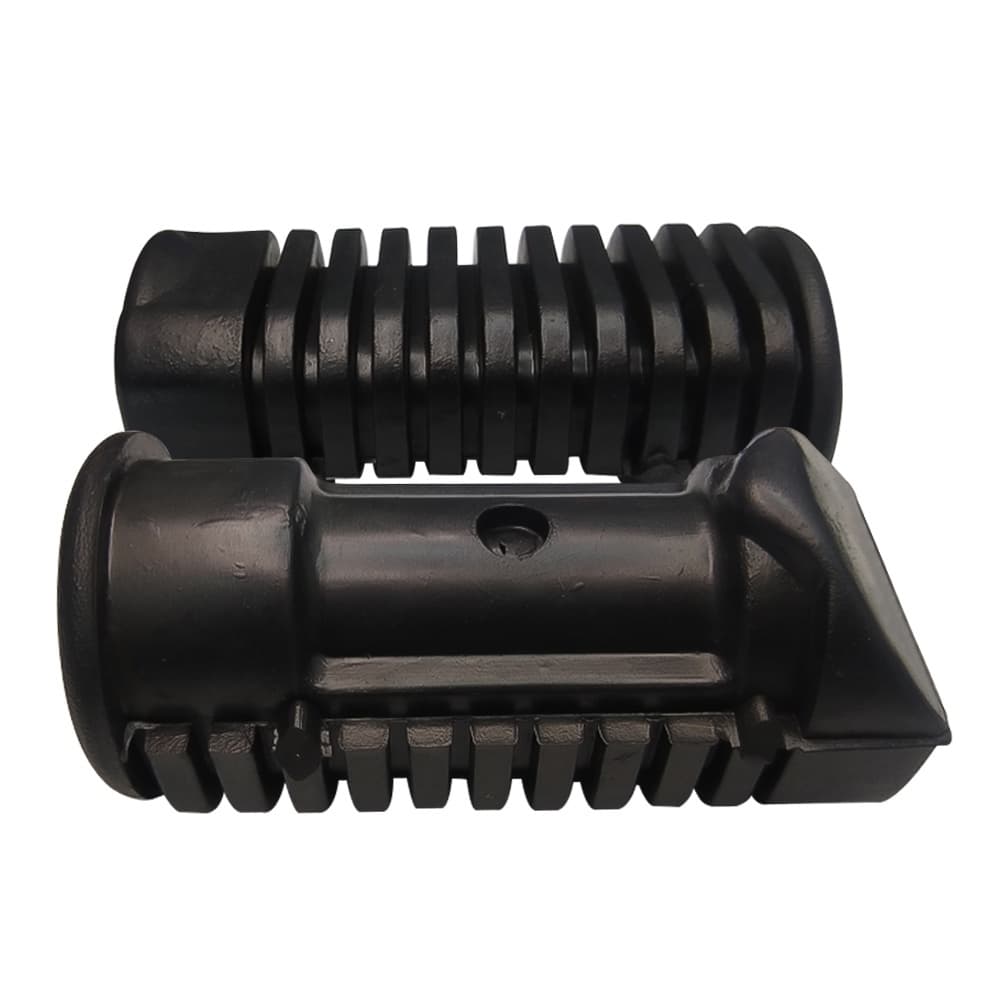 PAR BORRACHA PEDALEIRA ESTRIBO CG TITAN FAN 125 150 PAR CONFORTO RESISTENTE ENCAIXE PERFEITO