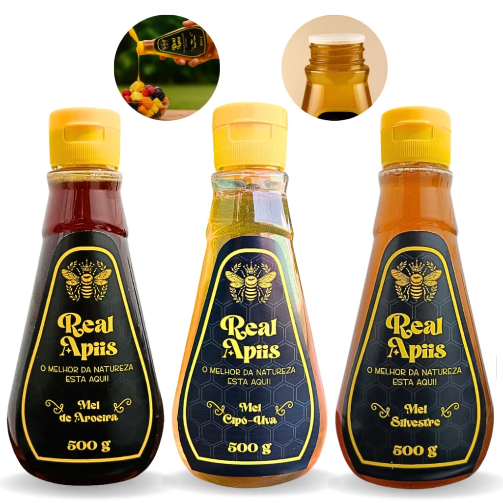 Mel Puro 100% Natural 500g Direto do Produtor Sem Conservantes Legitimo