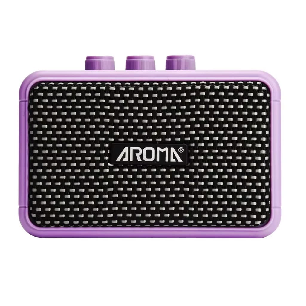 Amplificador Aroma AG-04: Mini alto-falante portátil Bluetooth, amplificador para guitarra elétrica com saída de 5 W