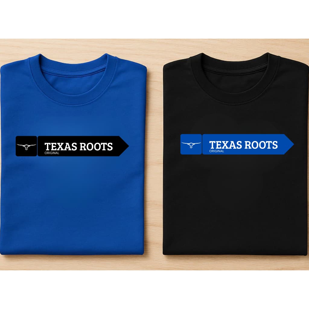 Kit 2 Camisetas Masculinas Texas Roots LANÇAMENTO Confortável Manga Curta/Gola Redonda/Dia a Dia Várias Cores Unissex