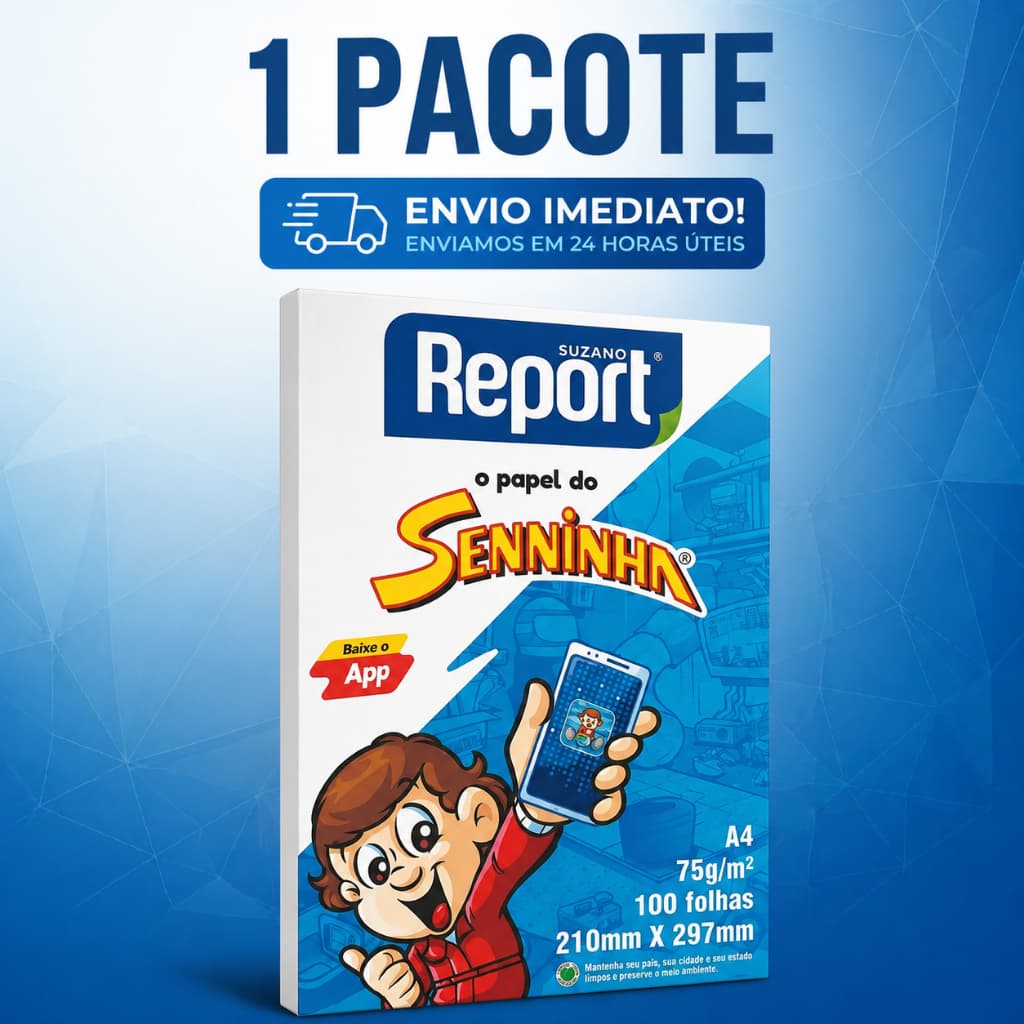 Pacote 100 folhas Sulfite A4 75g/m² branco