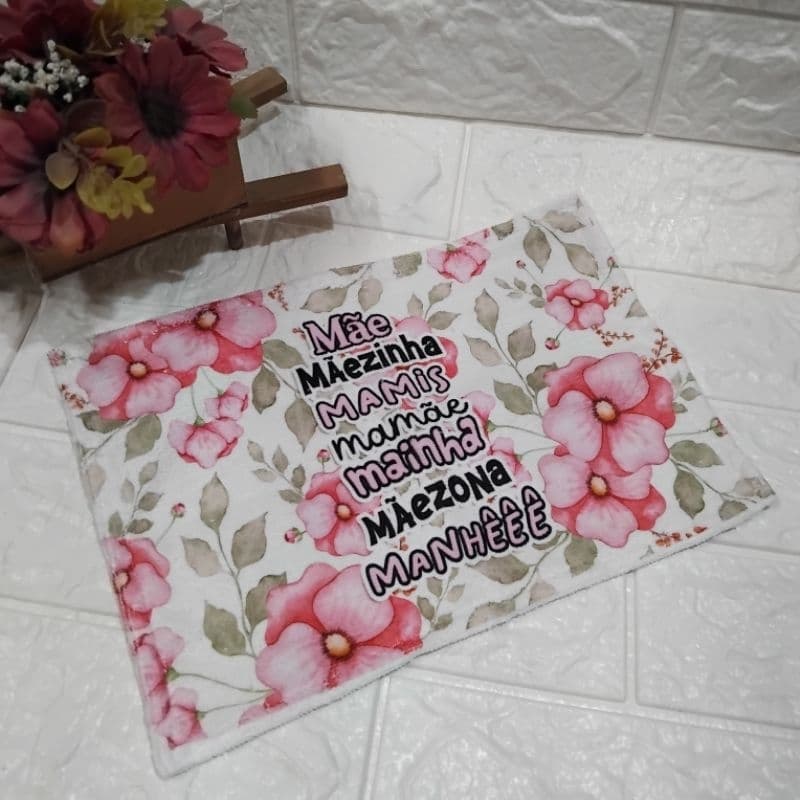 Toalhinha personalizada estampada dia das mães lembrancinha