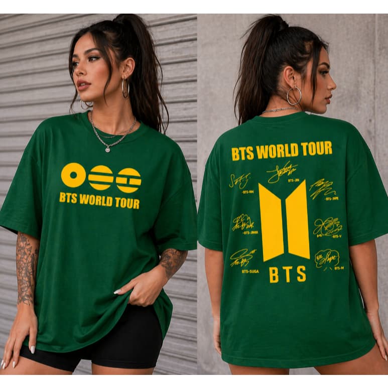 Camiseta BTS World Tour Brasil Lançamento KPOP DROP / FAN EDITION