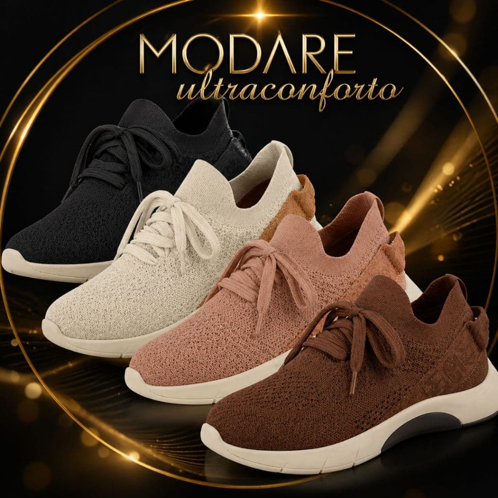 Tênis Modare Feminino Casual Ortopédico UltraConforto Cadarço Calce Fácil Confortável Original