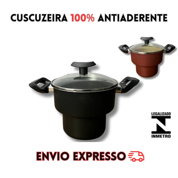 cuscuzeira antiaderente grande 2em1 panela cuscuzeira , cuzcuzeiro teflon com tampa de vidro