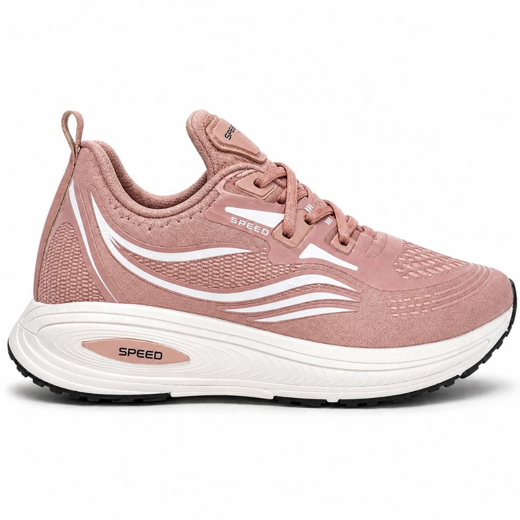 Tênis Feminino Speed Casual Confortável com Palmilha EVA e Solado Micro Expandido