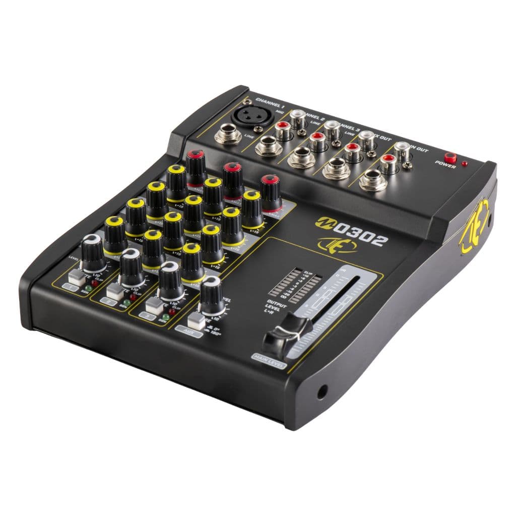 Mesa de Som Profissional Mixer Eros M 0302 3 Canais