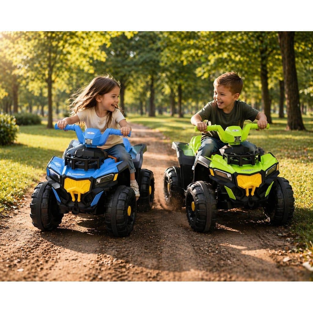 Quadriciclo Elétrico Unitoys Azul/verde Passeio Adventure Infantil 6v