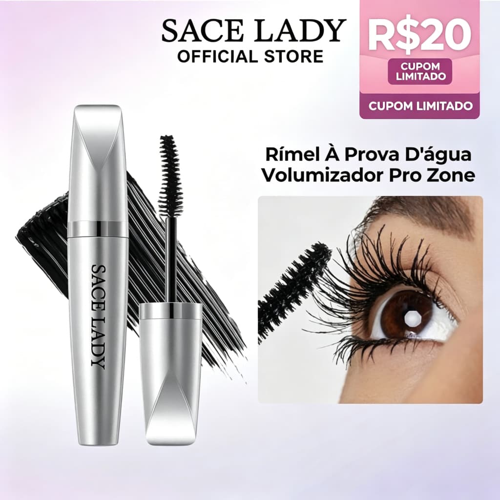 Máscara para Cílios SACE LADY Efeito Volumizador e à Prova d'Água