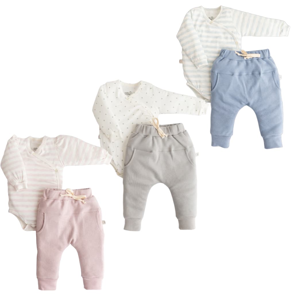 Conjunto Bebê Prematuro Manga Longa D'Bella Cores Variadas