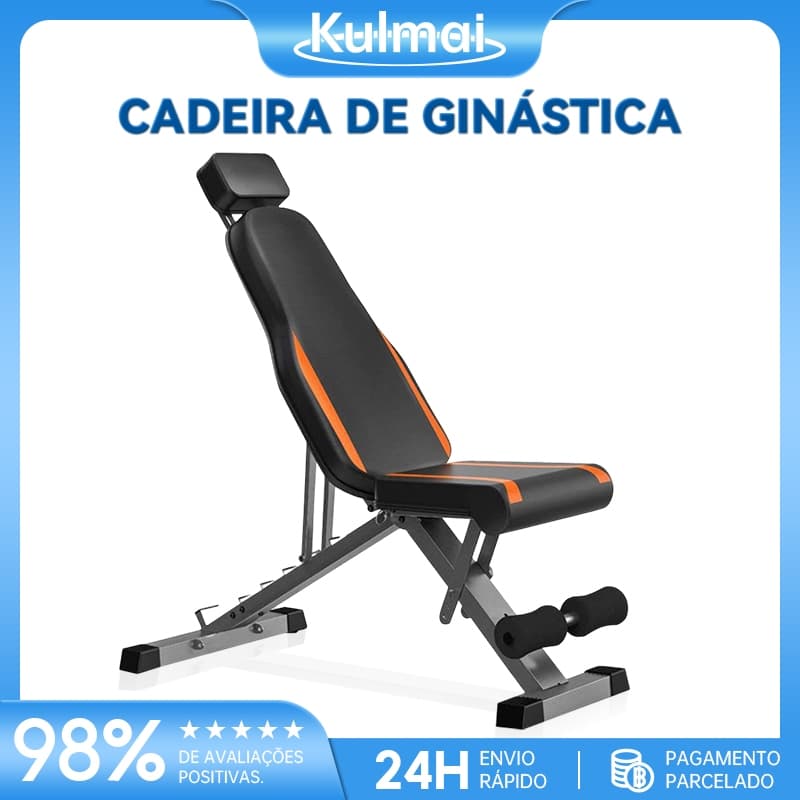 Novo banco de halteres dobrável para musculação em casa, multifuncional para homens e mulheres