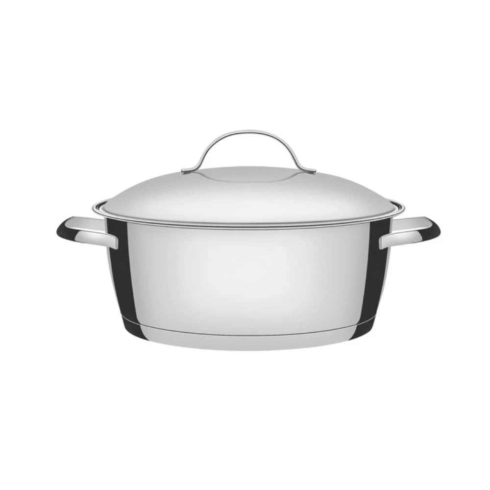 Caçarola Rasa Allegra 24 cm 4.2 L em Aço Inox com Fundo Triplo Tramontina 62653/240