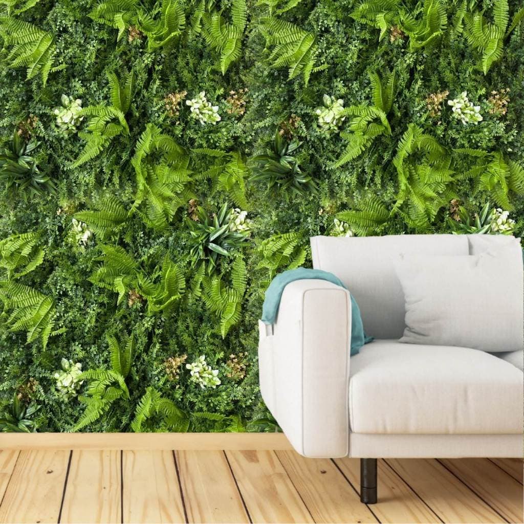 Placas Verde Artificial UV Kits Jardim com Cobertura 100% da Parede Modelo Luxo Envio FULL