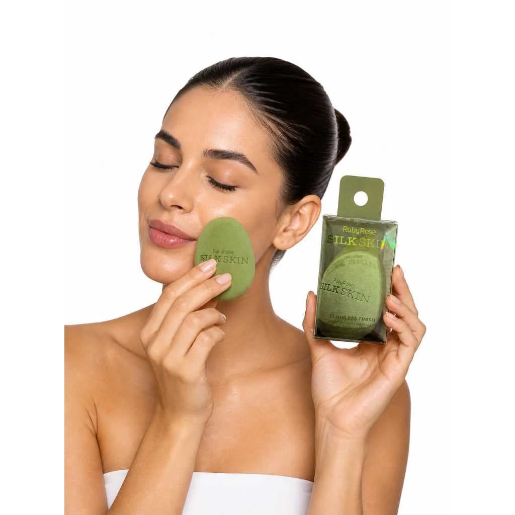 Ruby Rose/esponja de maquiagem/acabamento flawless/{acabamento perfeito}alta absorção e distribuição uniforme.