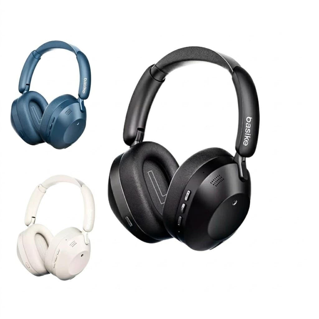 Fone de Ouvido Headphone Bluetooth Hi-Res ANC Cancelamento de Ruído Basike BA-MD192