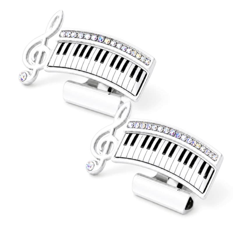 Prendedores de partituras de luxo piano tonalidade branco gelo o par.
