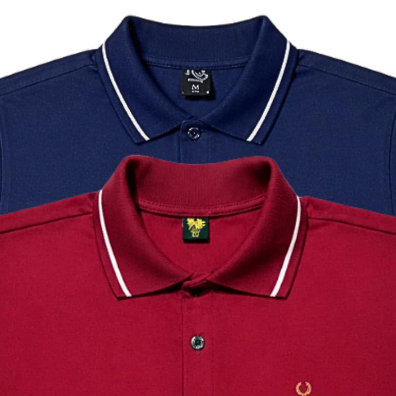 Kit 2 Camisa Gola Polo Malha Algodão Casual.