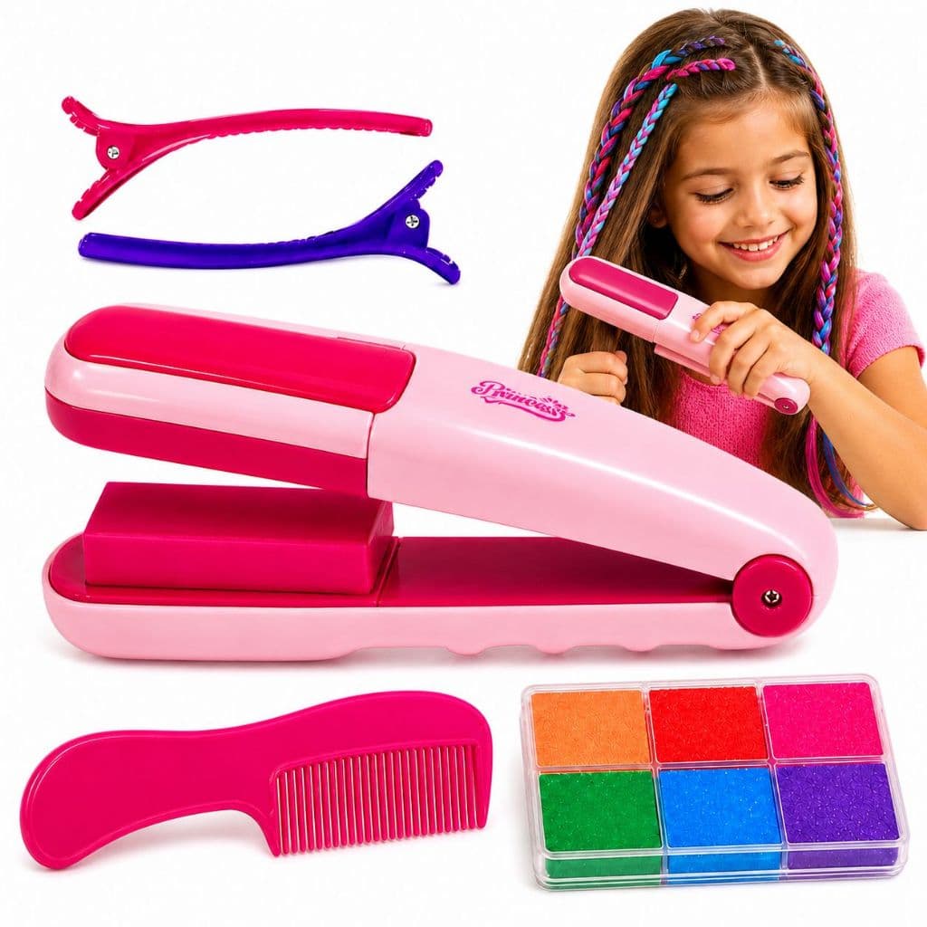 Chapinha Infantil Prancha Para Pintura De Cabelo Brinquedo Mechas Coloridas